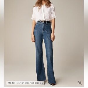 J. Crew Dark Blue Flare Jeans 29T